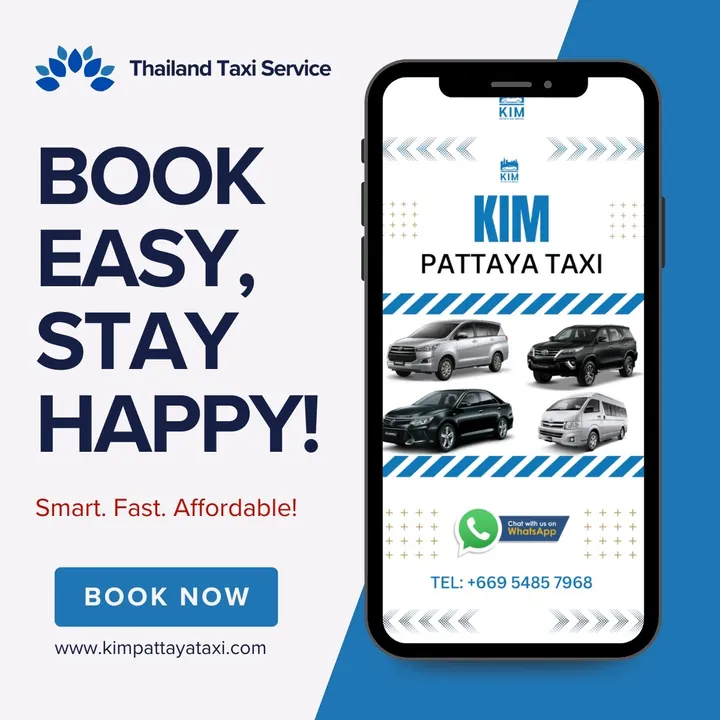 Kim Pattaya Taxi — book easy, stay happy: private transfers Pattaya, Bangkok and airports